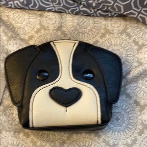 Black coin purse